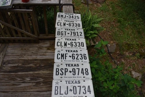 Vintage License Plates: Texas, Minnesota, Nevada & More