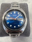 Seiko men’s Automatic 6106-8237 Blue Crush July 1974 Vintage Watch Running