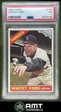 Whitey Ford PSA 7 1966 Topps New York Yankees #160 5166
