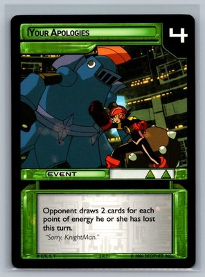 MegaMan NT Warrior TCG Your Apologies #3 R 71 CCG Mega Man Grave