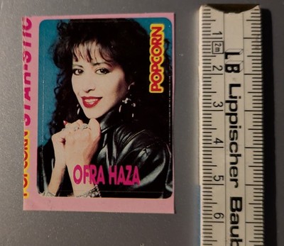 Ofra Haza Popcorn Sticker Aufkleber Ungeklebt Sisters of Mercy Temple of Love 