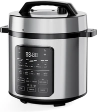 DUMOS 12-In-1 Electric Pressure Cooker 6 QT Stainless Steel Multi Cooker Electri