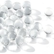 1 LB Glass Marbles, Round 0.63 Inch Clear Glass Beads for Vase