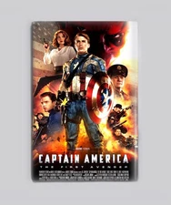 CAPTAIN AMERICA (2011) - 2"x3" MOVIE POSTER MAGNET (marvel avengers