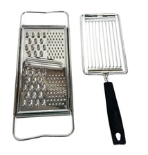 VTG Ekco Cheese Grater Tomato Slicer Set Kitchen Utensils Stainless Steel Handle