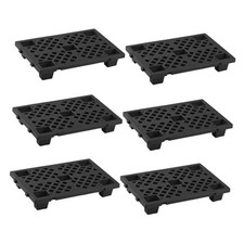 6 Pcs Plastic Pallets, Lightweight Waterproof Floor Pallet, Interlocking