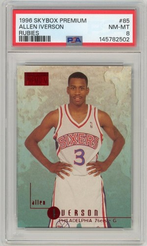 Allen Iverson [Rubies] #85 1996 Skybox Premium card