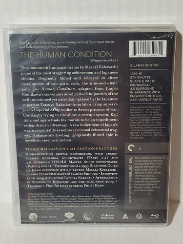 The Human Condition (Criterion Collection) (Blu-ray) SEALED - Bild 2 von 2
