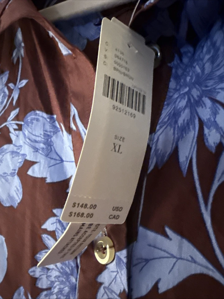 Anthropologie Maeve Bettina Women's Tiered Shirt Dress Floral Pockets Size XL - Image 2 of 4