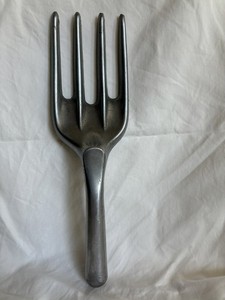 Vintage AS Allen Simpson Cast Aluminum Garden Fork Made in Canada