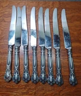 8 Gorham Chantilly Sterling Silver Handle 9 1/2" Knives Monogrammed  JB9C