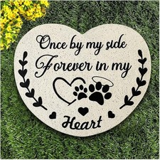 Eremaoy Pet Memorial Stones for Dogs, Garden Resin Dog Memorial Gifts for Loss o