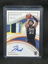 2022-23 Immaculate David Roddy RPA RC Patch AUTO /10 A7