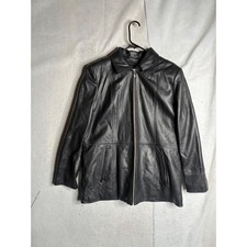Wilsons Leather Pelle Studio Black Leather Jacket XL Thinsulate Ultra Insulated