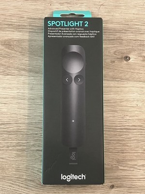 Logitech Spotlight 2 Presentation Remote Wireless Clicker Haptics Brand New 