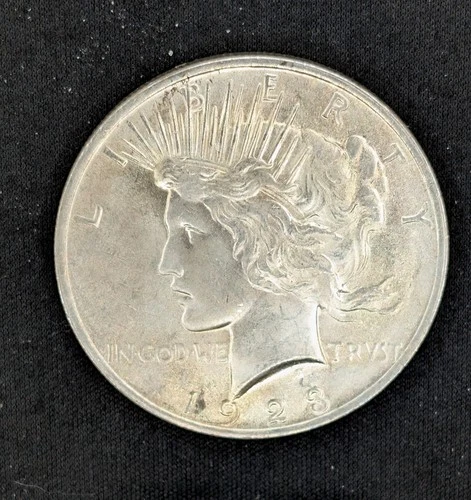 1923 Peace Dollar, AU, 90% Silver