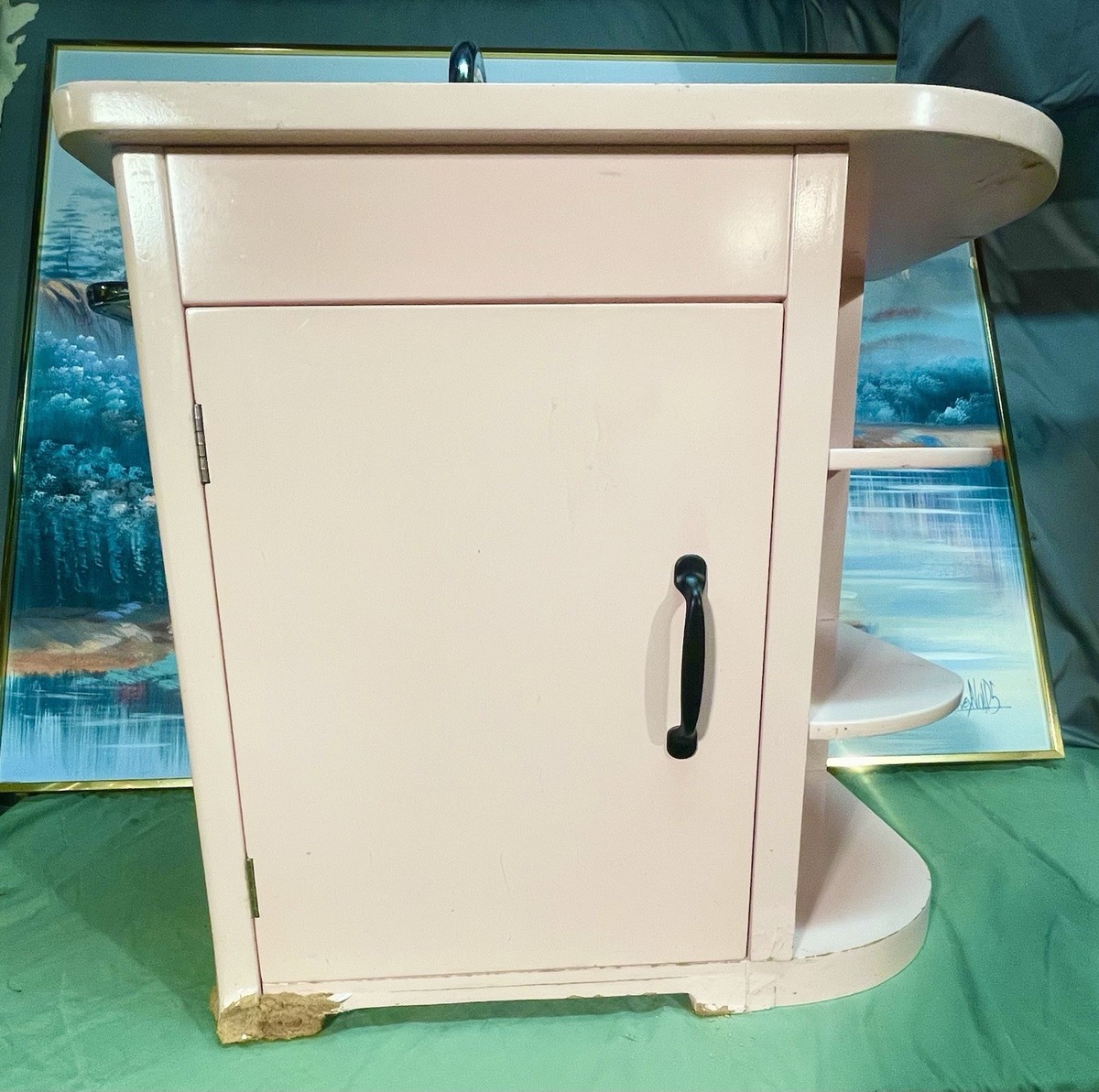 Vintage Pottery Barn Kids Retro 27” Pink Wooden Kitchen Sink | eBay