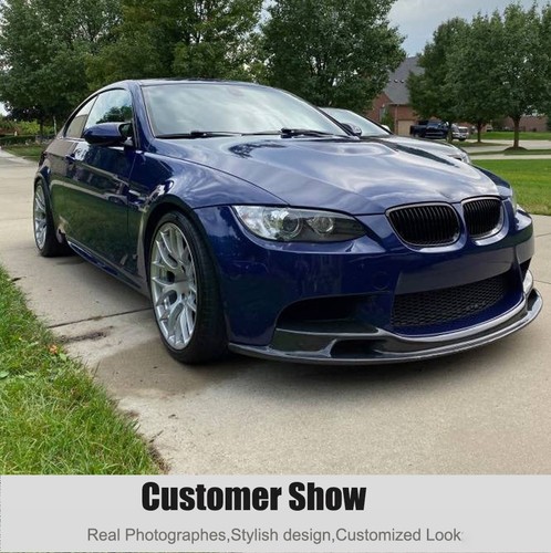 For BMW 3 Series E90 E92 E93 M3 2005-2012 Carbon Fiber Front Bumper Lip Spoiler - Picture 2 of 12