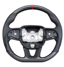 Carbon Fiber Sport Steering Wheel For Dodge Charger Durango Srt Hellcat No Heat