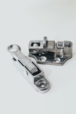 Hold Back Door 2 Inch Hook and Keeper Aluminum