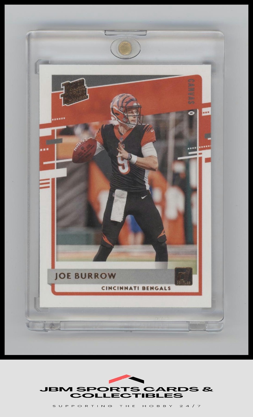 2020 Donruss #301 Joe Burrow Rated Rookies Canvas RC