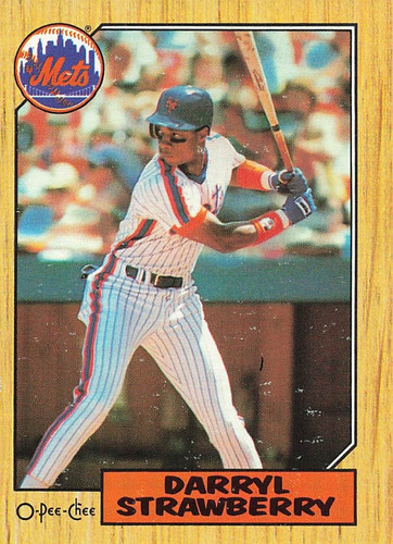 Darryl Strawberry #379 1987 O Pee Chee card