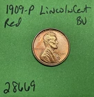 1909 Lincoln Wheat Cent / Penny 1c Gem BU Brilliant Uncirculated Red