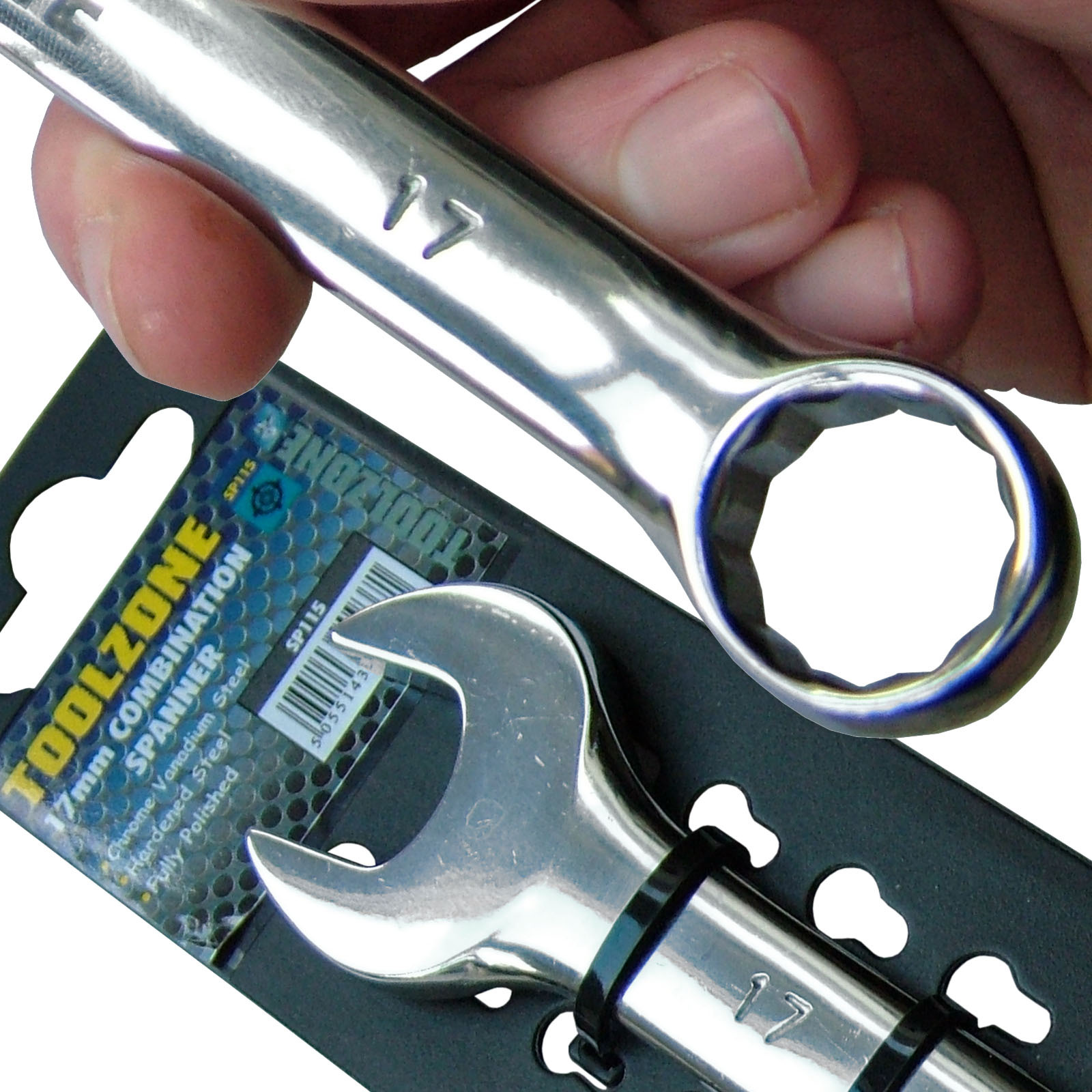 17mm Spanner Wrench. Professional quality metric combination Spanners