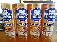  FOUR CANS BAR KEEPERS FRIEND MULTI-PURPOSE CLEANSER CLEANS 21 oz NSF APPROVED