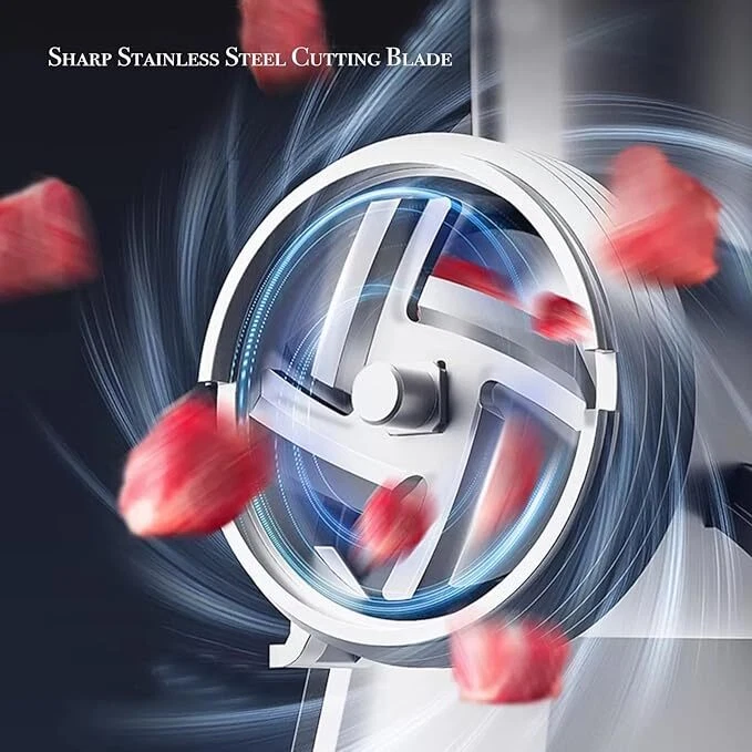 Máquina Para Moler Y Cortar Carne Molino Cortador Eléctrico De Acer Inoxidable - Image 3 of 4