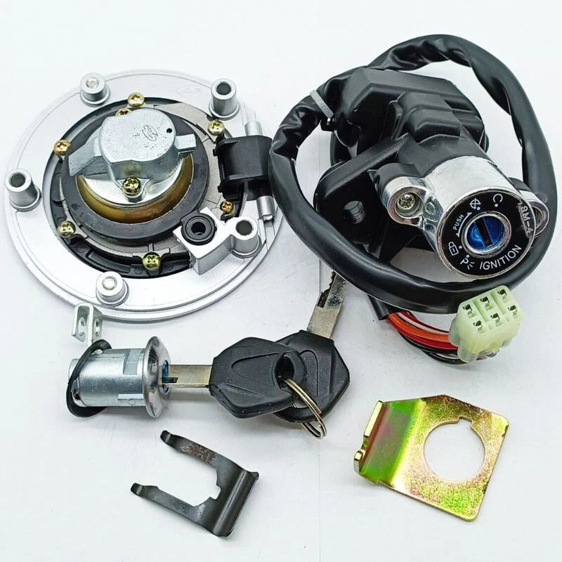 Interruptor de encendido tapa de gas combustible llave de bloqueo de asiento para Suzuki GSXR600 GSXR750 2004-2005 Foto 4 de 4
