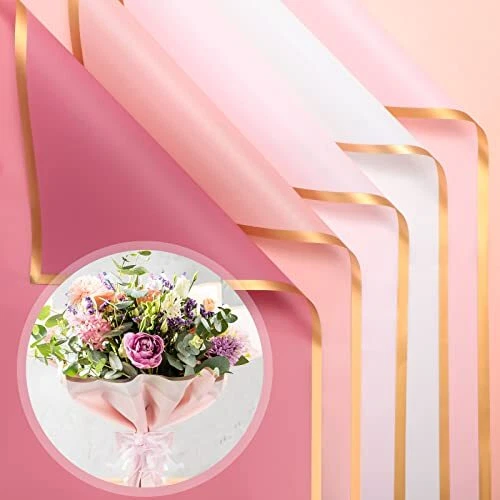 Plastic flower sale wrapping paper