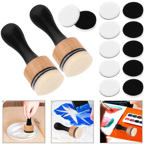 Mischpinsel Tinte Mini Schaum Pad Bastelset Pads Kartenherstellung für Werkzeuge - Bild 3 von 12