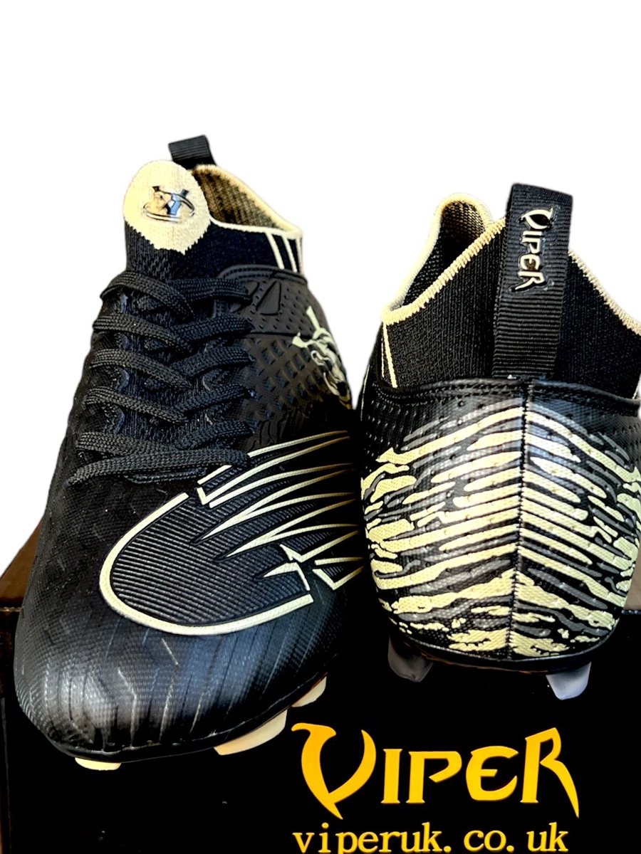 Black and gold kids football boots 2025