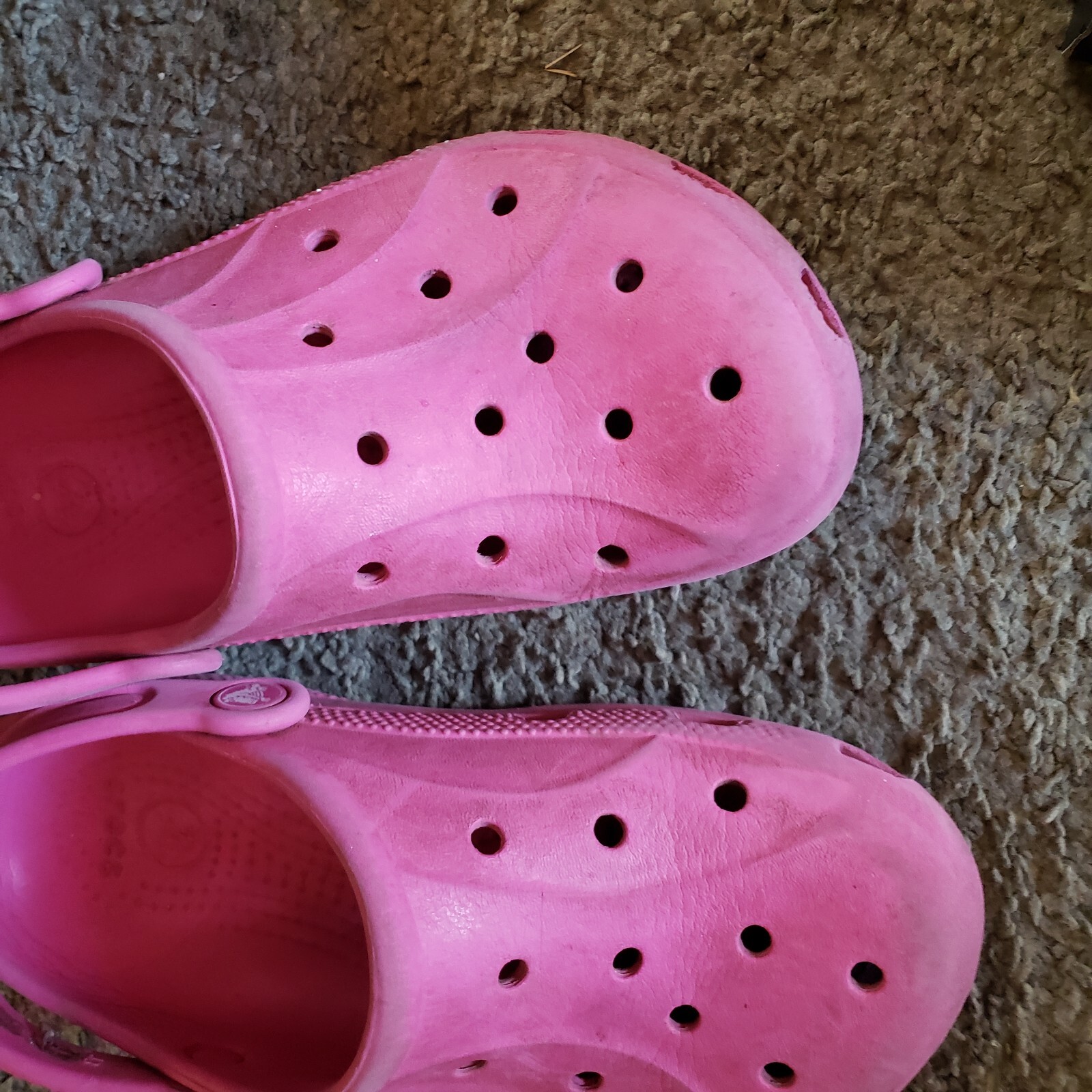 BEL LOTTO di 2 scarpe da ragazza Crocs sandali inverno rosa glitter foderati taglia J3 J 3