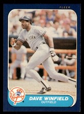 1986 Fleer - Dave Winfield #121 New York Yankees