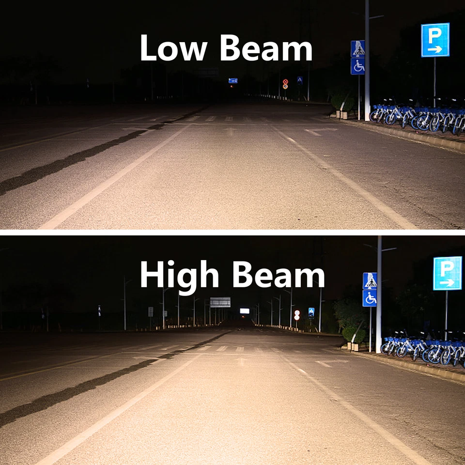 4Pcs Headlights+Turn Signal Lamp Black/Amber For 03-23 Express/Savana 1500-4500  - Image 4 of 4