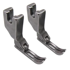 2PCS Narrow Zipper Foot For Needle Feed Sewing JUKI DLN-415 DLN-5410 DLN-9010