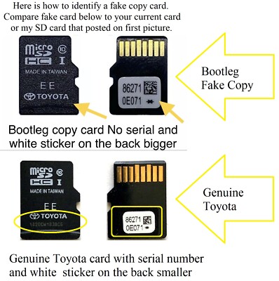 2018 2019 Toyota Tundra Tacoma Navigation Micro SD card US Canada