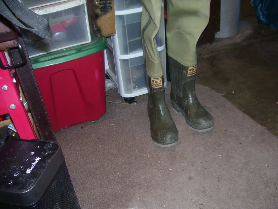 HODGMAN RUBBER BOOT X-TALL HIP BOOTS WADERS SZ 10 HUNTING FISHING FETISH - Image 2 of 4