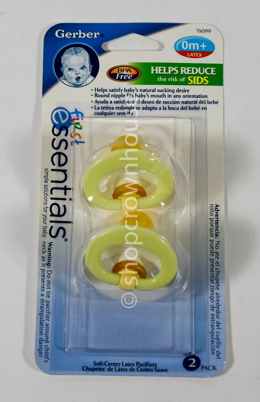 Gerber Nuk First Essentials 2-pk SOFT CENTER Pacifiers BPA Free latex 0m+ GREEN
Opens in a new windo