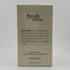 New Sealed Philosophy Fresh Cream Eau de Toilette Fragrance Spray SEALED 4.0 oz
