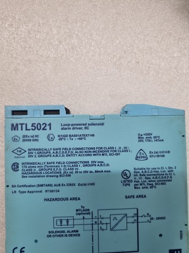 MTL5021 Loop-Powered Solenoidalarm Conducteur Iic Ensemble De 10 Accéléré - Photo 7 sur 7
