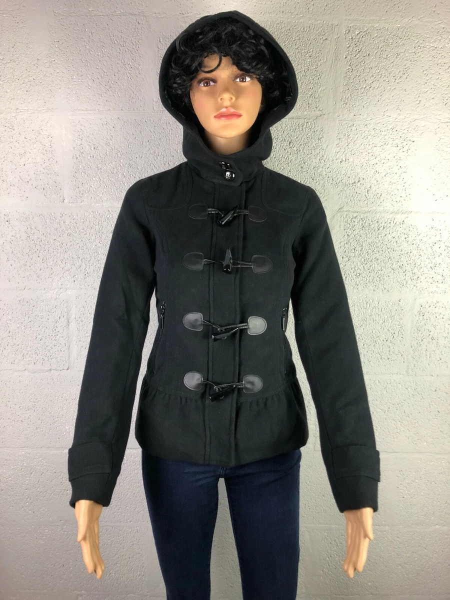Hydraulic The Blue Jean Standard Black Pea Coat Jacket Style