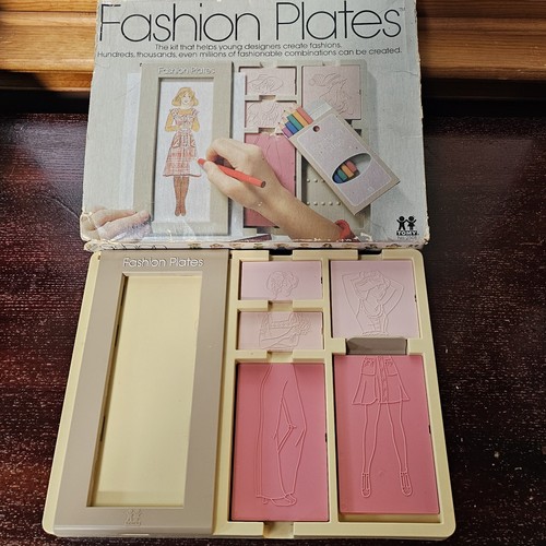 Tomy Vintage Fashion Plates Toy In Original Box eBay