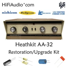 Heathkit AA-32 amp restoration kit upgrade recap capacitor rebuild repair