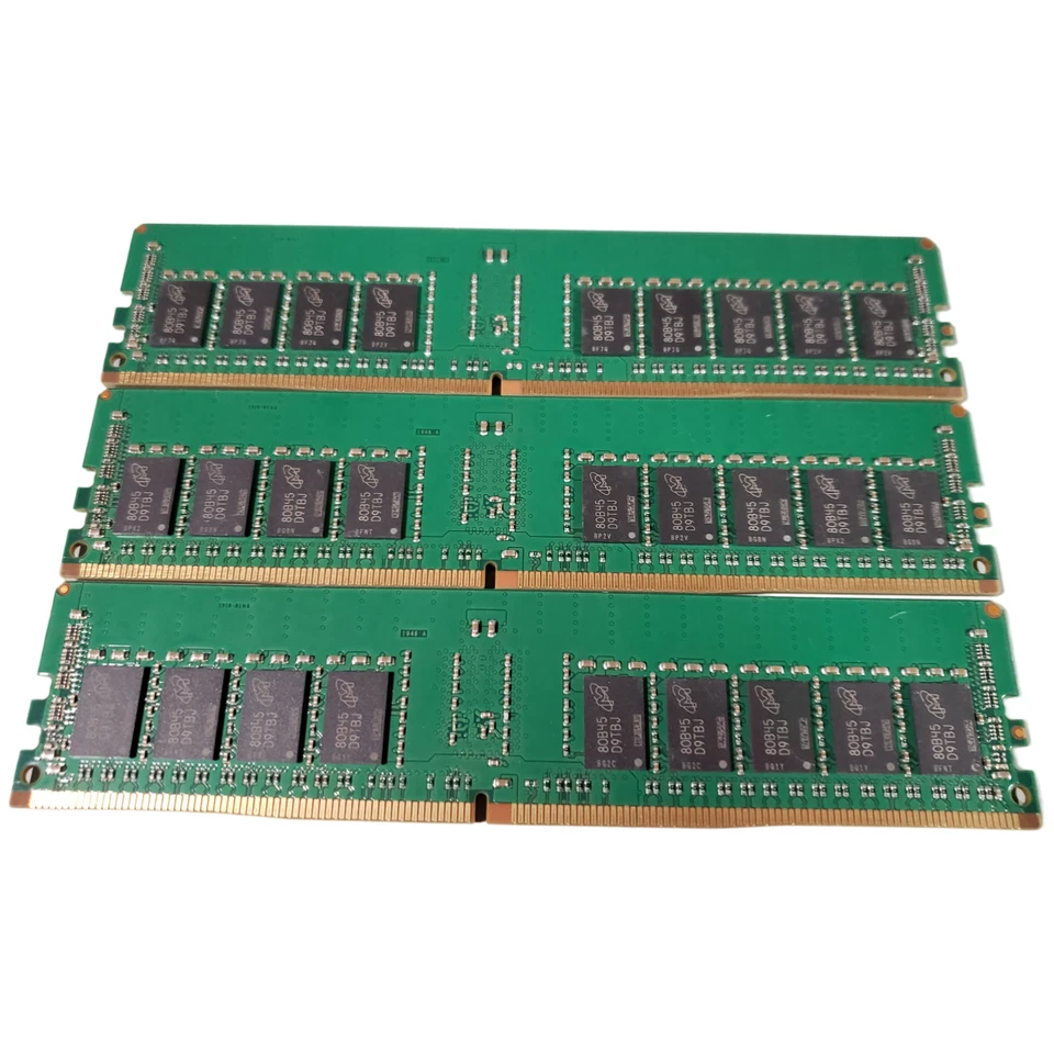(3 Piece) NetApp Micron MTA18ASF2G72PZ-2G3B1 DDR4-2400 48GB (3x16GB) Server RAM - Image 2 of 2