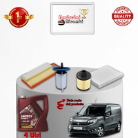 Set Service 4 Filter Und ÖL Fiat Doblo II 1.3 D Multijet 70KW 95CV Von 2016->