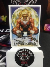 🔥2024 UD SkyBox Marvel Masterpieces '92 Platinum - LEATHER - SABRETOOTH #78🔥
