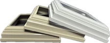 Vinyl PVC 4" x 4" Post Two-Piece Base Trim Skirt - Railing (3 colors) NEW!